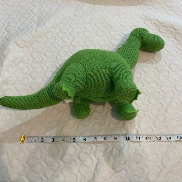 (2) Crochet Style Colorful Dinosaur Plush Toys Long Neck Triceratops Best Years - Picture 7 of 16